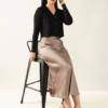 RYLENE SERENE Buttoned Up Cardigan | Cardigan Rajut Crop V-Neck Wanita