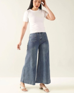 1 RYLENE EMILY Wide Leg Culotte | Celana Jeans