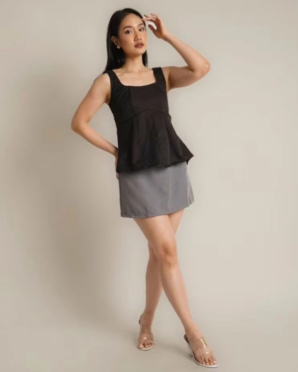 RYLENE ELENA Skirt Semiwool Polos – Rok Mini Wanita Basic A-Line Casual