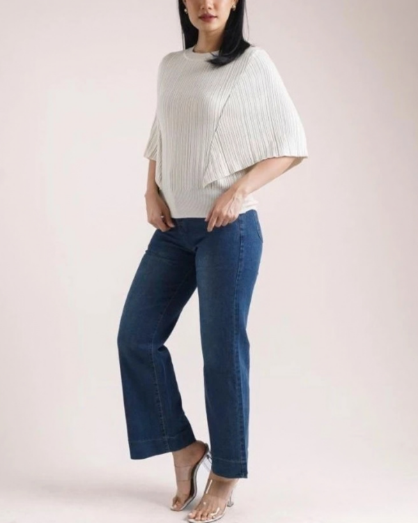 RYLENE HALSEY Straight Long Jeans Denim | Celana Jeans Casual Wanita High Waist