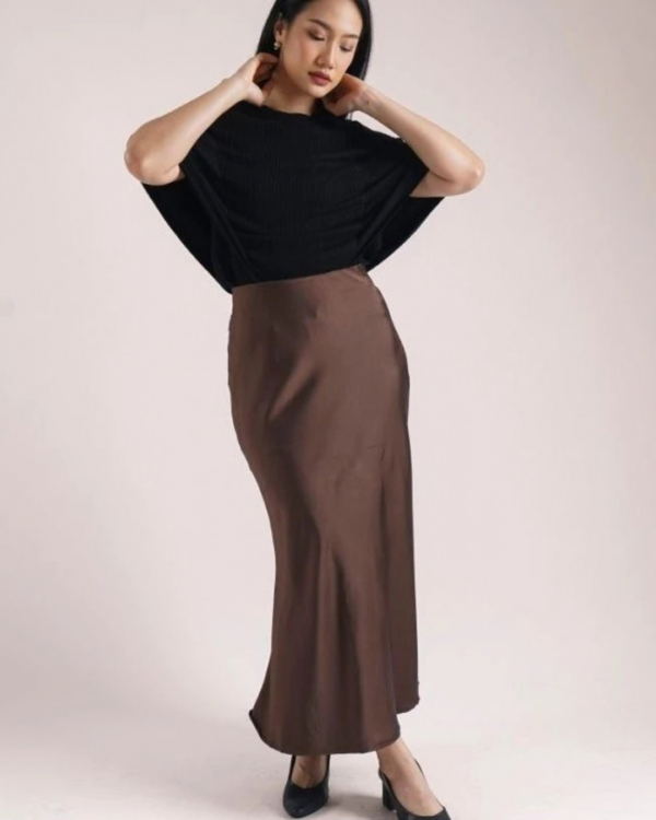 RYLENE RAYE Satin Silk Long Skirt | Rok Panjang Satin Silk Elegan Wanita