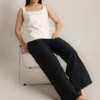 RYLENE ELENA Long Pants Semiwool Polos – Celana Panjang Wanita Wide Leg High Waist