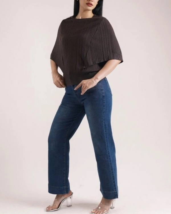 RYLENE HALSEY Straight Long Jeans Denim | Celana Jeans Casual Wanita High Waist