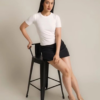 RYLENE ELENA Skirt Semiwool Polos – Rok Mini Wanita Basic A-Line Casual