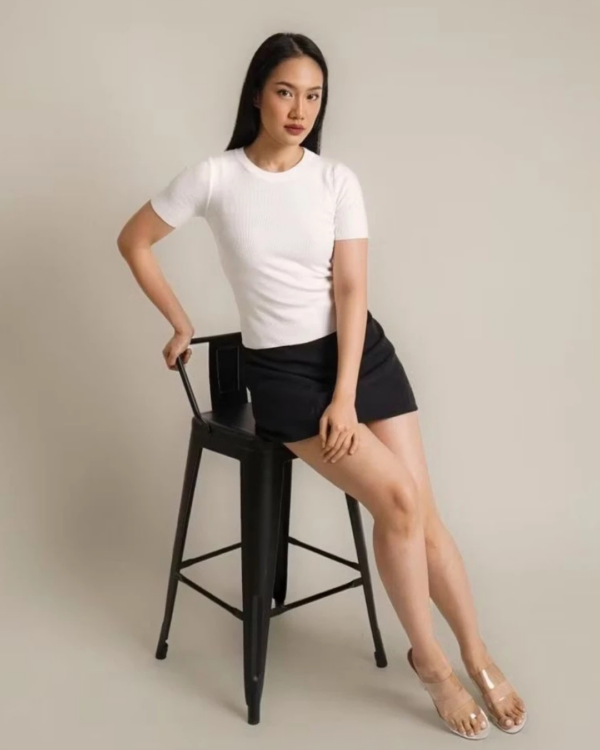 RYLENE ELENA Skirt Semiwool Polos – Rok Mini Wanita Basic A-Line Casual