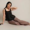 RYLENE ELENA Long Pants Semiwool Polos – Celana Panjang Wanita Wide Leg High Waist
