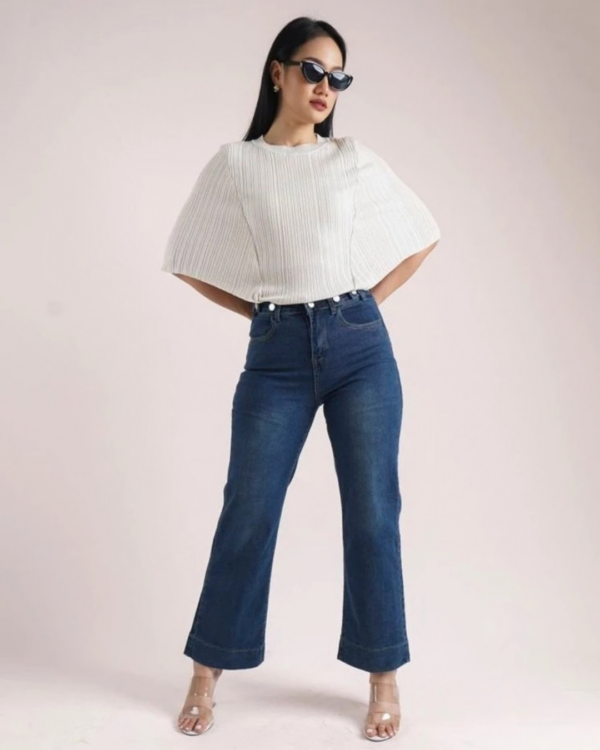 RYLENE RAYNA Short Sleeve Batwing | Atasan Rajut Batwing Lengan Pendek Wanita