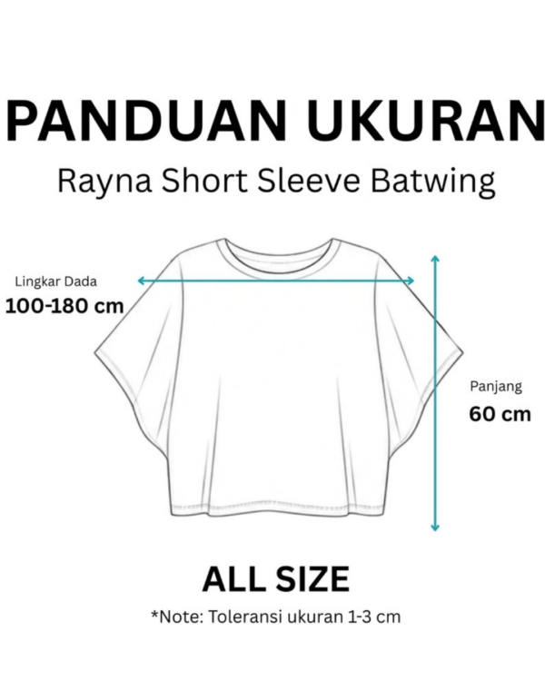 RYLENE RAYNA Short Sleeve Batwing | Atasan Rajut Batwing Lengan Pendek Wanita