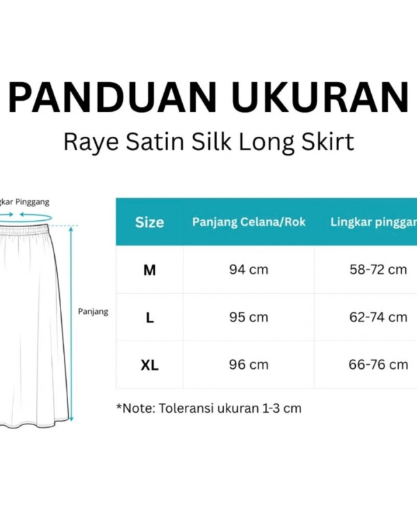 RYLENE RAYE Satin Silk Long Skirt | Rok Panjang Satin Silk Elegan Wanita